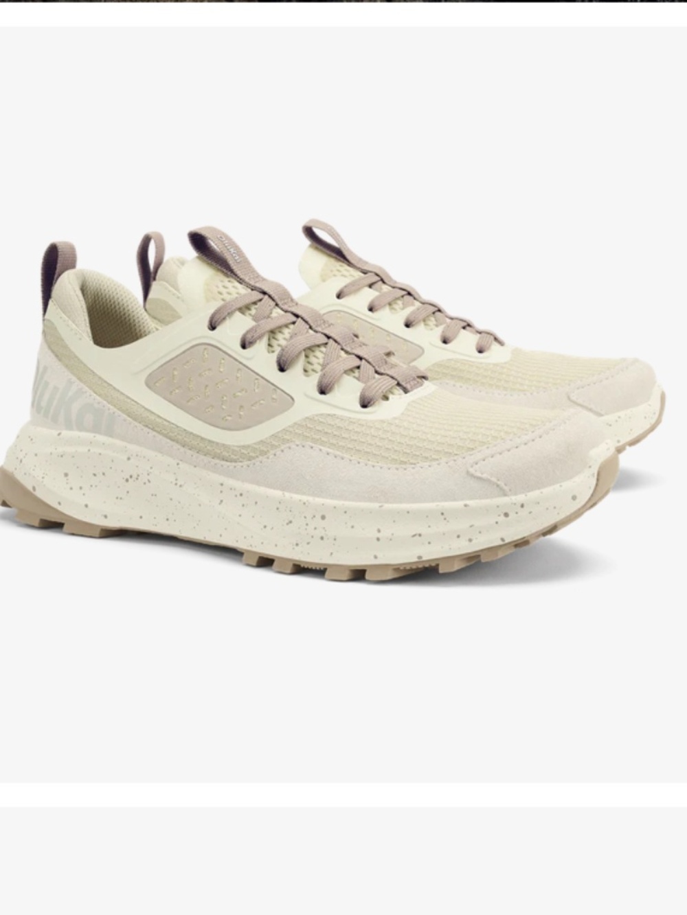 NWB $150 Olukai Makiki White Sand Tapa Women’s shoes fitness 5 neutral minamal
